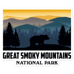 Great Smoky Mountains National Park Vintage Sticker