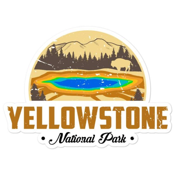 Yellowstone National Park Vintage Sticker