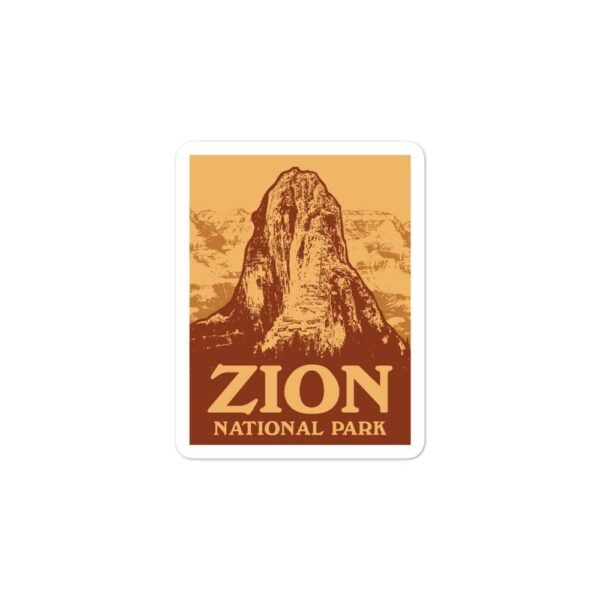 Vintage Zion National Park Sticker
