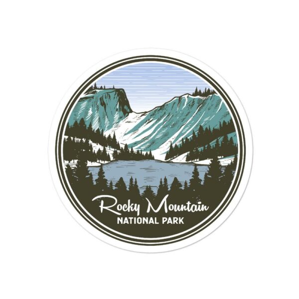 Rocky Mountain National Park Vintage Sticker